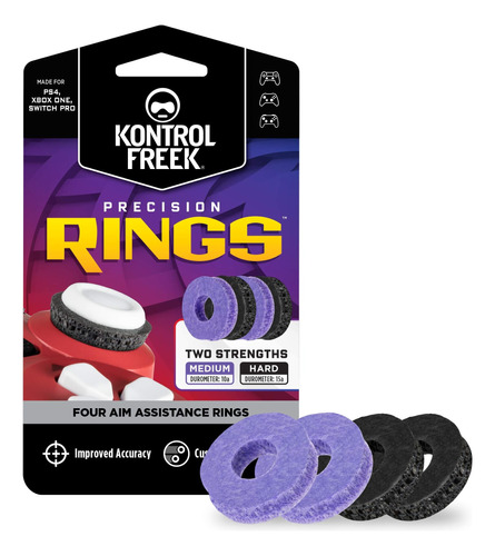 Kontrolfreek Precision Rings Ps4/xbox One/medium Purpura