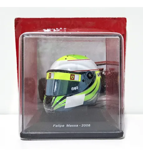 Mini Capacete F1 Felipe Massa Ano 2008 Ferrari - 1/5 - Novo