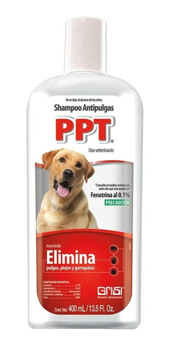 Shampoo Grisi Para Perro Antipulgas Ppt 400 Ml