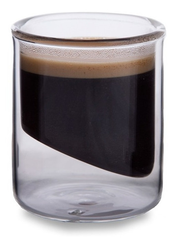 Taza Café Nespresso Vaso Doble Vidrio Templado 80ml