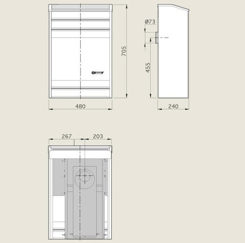Imagen 2 de 6 de Calefactor Ctz Linea Pesada 4000 Tiro Balanceado P/gas Env