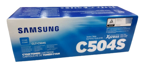 Cartucho De Toner Samsung Original 504s Clt-c504s Cyan 