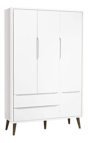 Kit Quarto Infantil Theo - Berço + Cômoda + Guarda-roupa 3 P