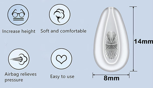 Behline - Almohadillas Para La Nariz Para Gafas, Pieza De Na