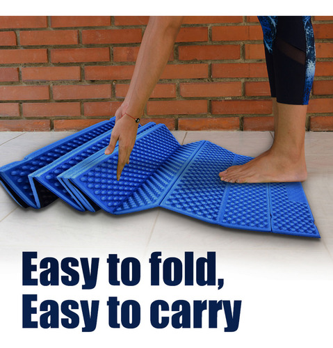 Carpa Plegable De Espuma Azul Número 12 Para Acampar Y Playa