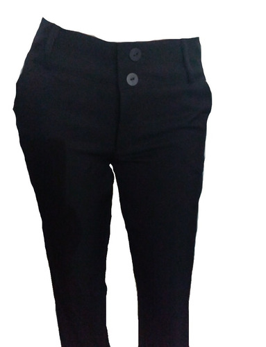 Pantalón De Vestir Para Dama Bota Recta Negro