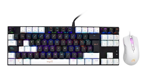 Kit Gamer Teclado Mec Tkl Glow Up Custom Y Mouse Pixart 3325