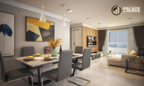 Apartamento Com 2 Dormitórios À Venda, 80 M² Por R$ 515.000,00 - Caiçara - Praia Grande/sp - Ap2646