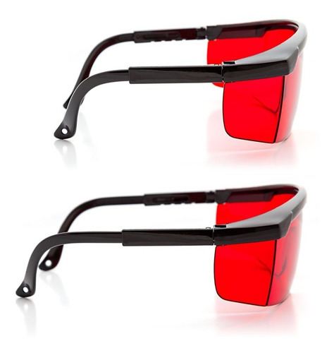 Gafas De Seguridad Rojas - Protección Contra Rayos Láser