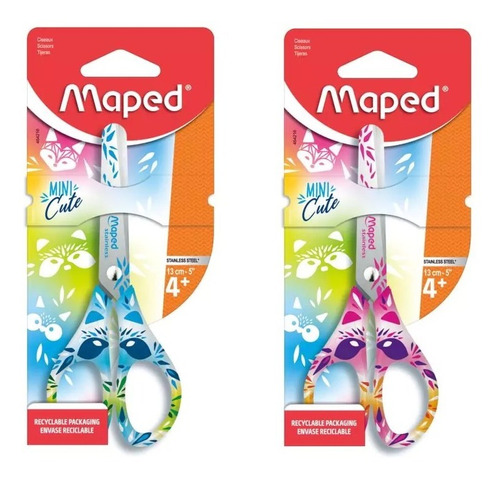 Tijera Maped 464216 Mini Cute 13cm Escolar Punta Redonda