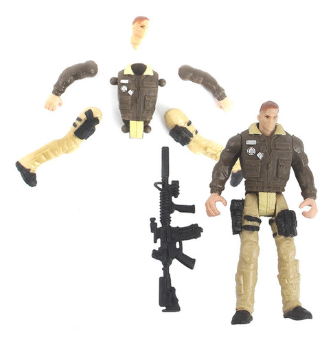Figuras De Ação Em Escala 1/18, 6 Peças, Brinquedos