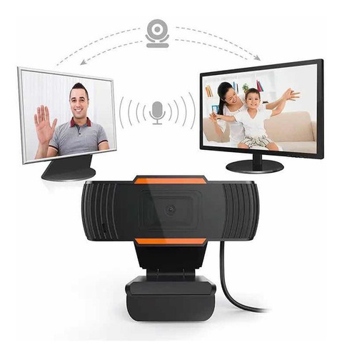 Webcam 1080p Com Áudio Embutido