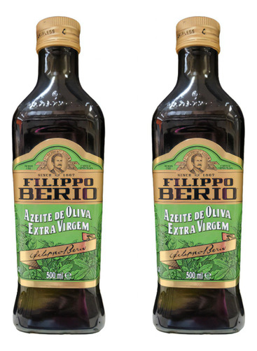 Azeite Filippo Berio Oliva Extra Virgem Italiano 2x 500ml