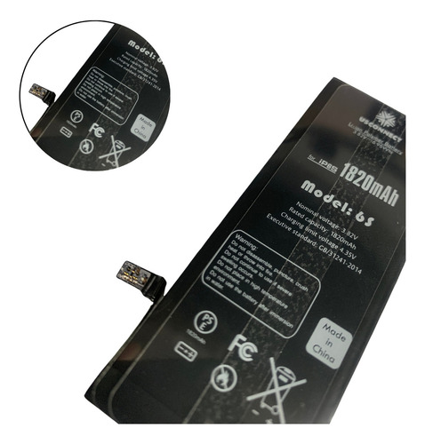 Bateria Original Usconnect Para iPhone 6s 1820mAh Compatível Modelos A1633 A1688 A1700 Restaura Saúde 100%
