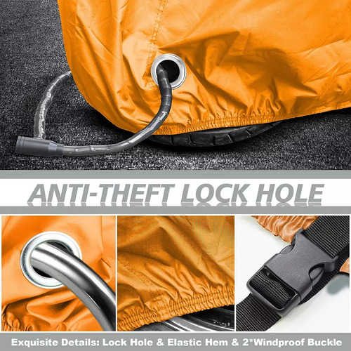 Funda Impermeable Para Motocicleta O Bicicleta Tamaño Xl
