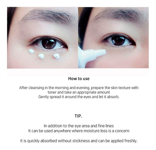 Crema Coreana / Contorno De Ojos / Aclarante Y Radiante 40ml