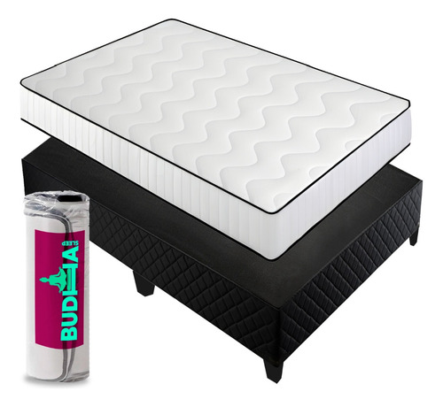 Sommier 100% Espuma D28 2 Pl Budha Sleep Alta Densidad