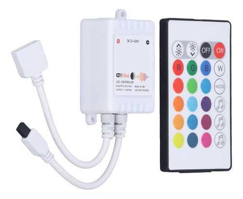 Controlador De Led: Controle Remoto Inteligente Rgb De 24 Te
