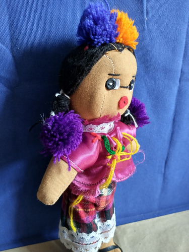 Muñequita De Trapo Artesanal (Usado)