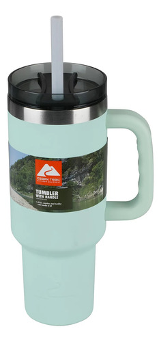 Termo Ozark Trail Tumbler, 40oz, Con Asa, Acero Inoxidable