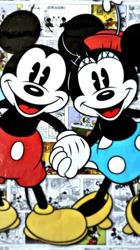 Mickey Cuadros Decorativos 70x50cm Enmarcado Madera Mdf 9mm