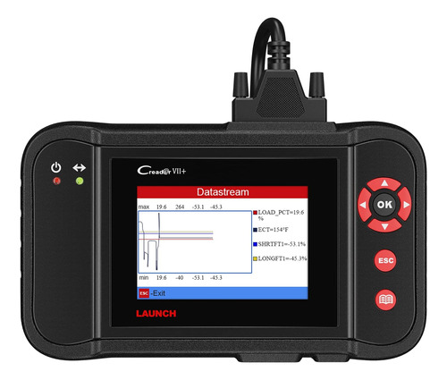 Launch Creader Vii + Escáner Automotriz Obd2 Herramienta De 