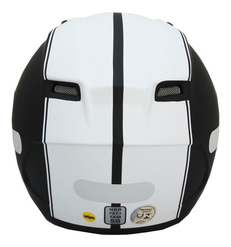 Capacete Bell Qualifier Dlx Mips Rally Preto Fosco Branco