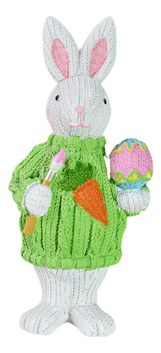 2 De Resina En Miniatura, Animal De Pascua, Estatua ,