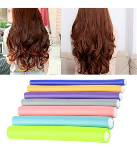 . Set De 42 Unidades Flexi Rizadores De Cabello Sin Calor