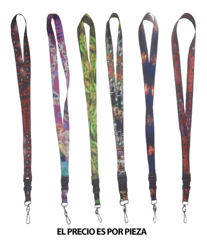 Lanyard Porta Credencial Gafete Joker Batman Dragon Ball