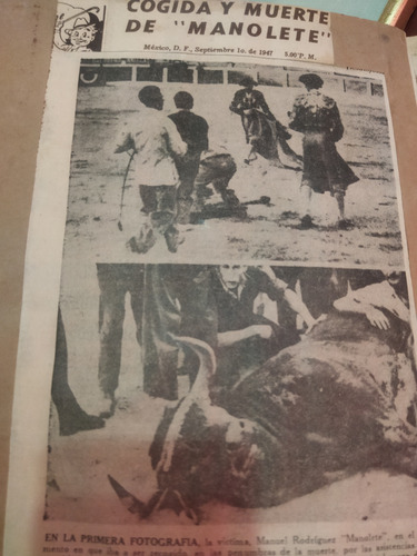 Colección De Periódicos Manolete Toros Taurino Tauromaquia (Usado)