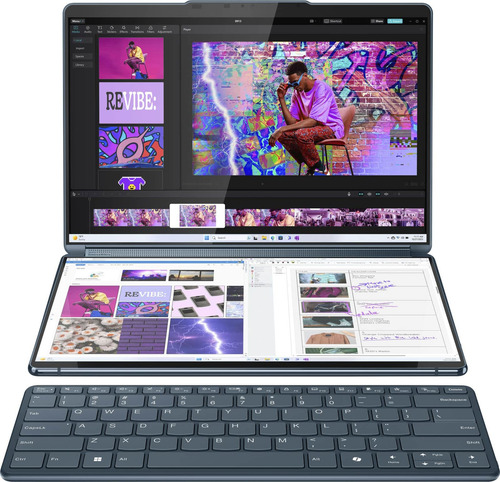 Lenovo - Yoga Book 9i 2-in-1 13.3 2.8k Dual Screen Oled Tou
