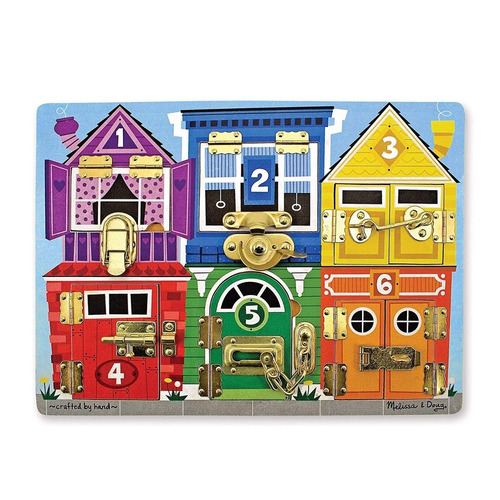 Juego Motricidad Niños Melissa & Doug Wooden Latches Board