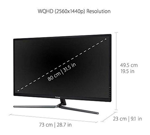 Imagen 4 de 8 de Monitor Vx3211-2k-mhd Por Viewsonic 32 Pulgadas Ips Wqhd