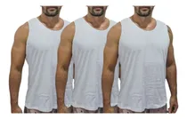 Comprar Kit 3 Regata Masculina Lisa Camiseta Regata 100% Algodão