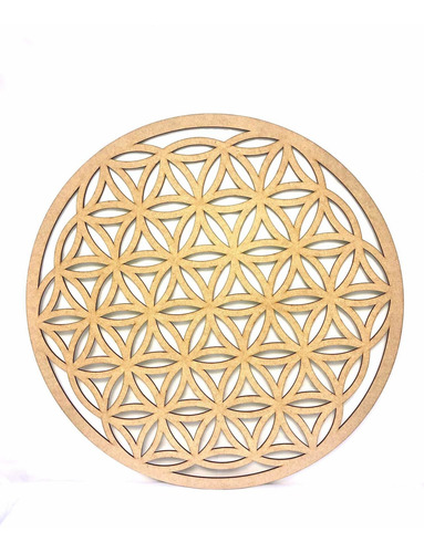 Imagen 7 de 7 de Flor De La Vida 55cm Calada - Mdf / Fibrofacil