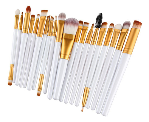 20 Piezas Pinceles De Maquillaje Profesionales Cepillo De
