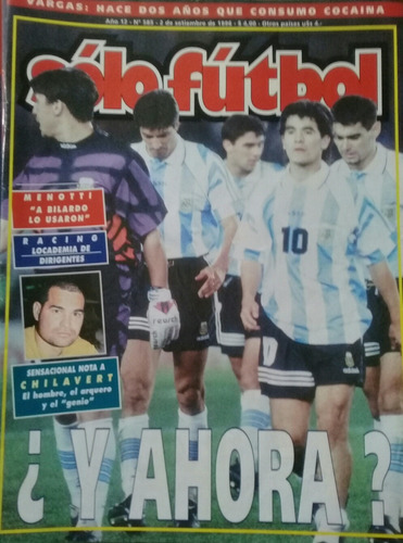 Solo Futbol 585 Gol De Chilavert A Argentina,poster Racing