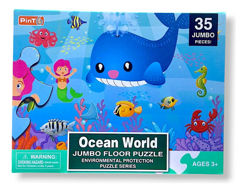1 Rompecabezas Jumbo 35 Pzas Animales Selva Peces O Granja