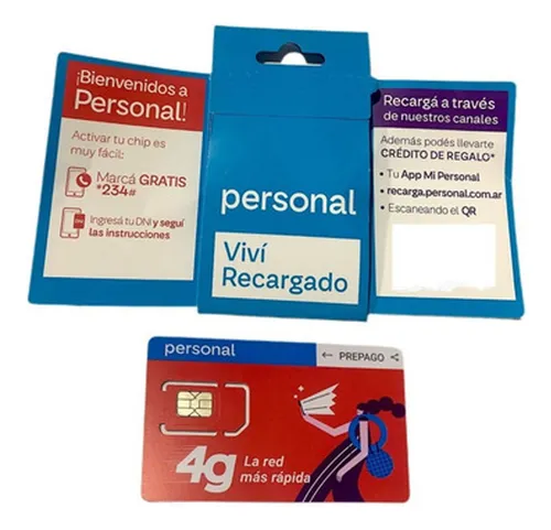 Chip Sim Personal - Prepago - 3 En 1 - 4g Nueva Linea