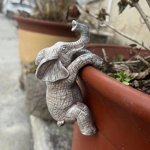 Figura De Macetero De Flores De Elefante Figura De Elefante