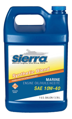 Sierra Aceite Náutico Lubricante 4 T 10 W40 Semi Syn3.780lts