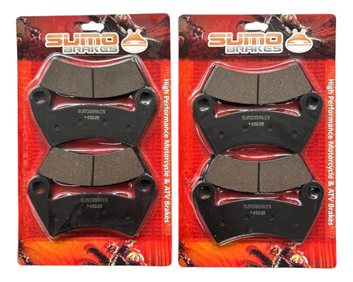 4x Sumo 452 Pastillas Freno D+t Polaris 700 Ranger Crew (09)