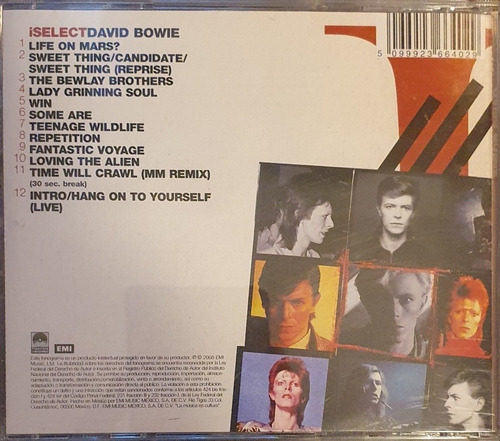 Cd David Bowie - I Select Bowie - Nacional (Usado)