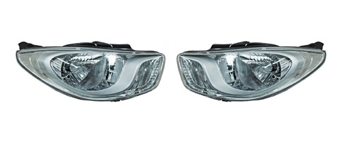 Par Faros Hyundai I10 2012 Al 2014 Fondo Crom Tyc