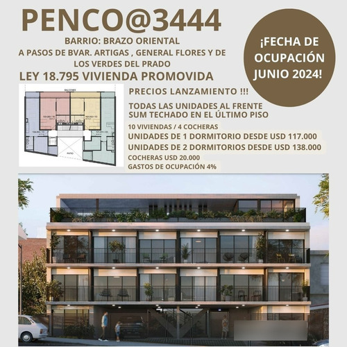 Vendo Apartamento De 1 Dormitorio Al Frente Con Balcón