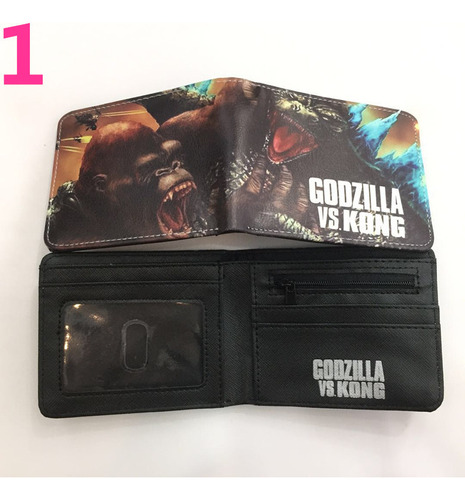 Cartera Corta Godzilla Vs King Kong King Of Monsters Gorilla