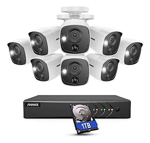 Annke Home Wired Camera Security System, 8ch 5mp Lite H.265