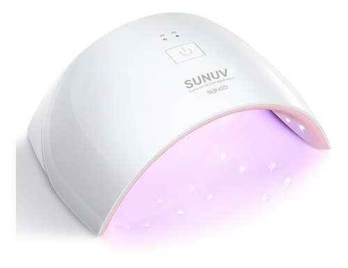 Lámpara Secadora De Uñas Sunuv De 24 W. , Rosado