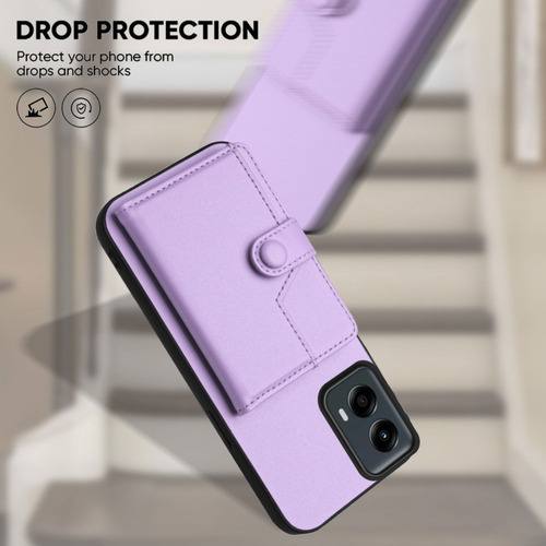 Compatible Funda Rfid Con Bolsa De Tarjetas For Motorola Edge 50 Pro P